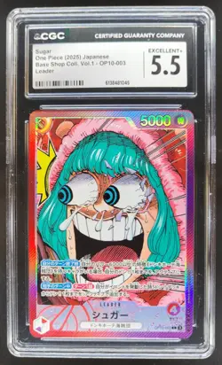 2025 ONE PIECE JP SUGAR LEADER OP10-003 CGC 5.5 PT - Image 1