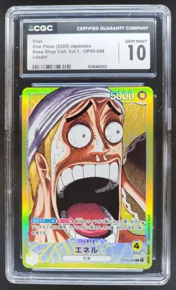 2025 ONE PIECE JP ENEL LEADER OP05-098 CGC 10 PT - Image 1