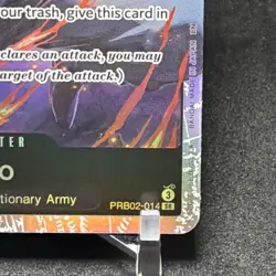 Sabo PRB02-014 SR One Piece TCG Near Mint NM Foil - Image 2