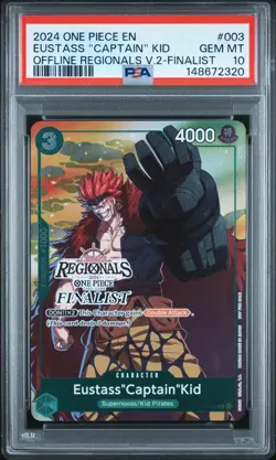 2024 ONE PIECE EUSTASS"CAPTAIN" KID OFFLINE REGIONALS PCK 2024 VOL.2 #003 PSA 10 - Image 1
