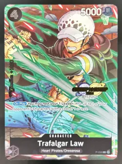 2024 One Piece Championship Event Pack Finalist Promo Trafalgar Law #P-038 - Image 1