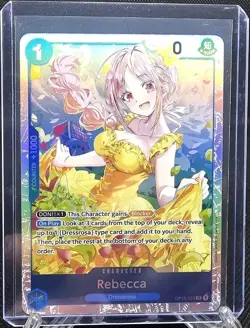 2026 One Piece Rebecca SUPER RARE OP15-053 Adventure on Kami's Island Foil SR - Image 1