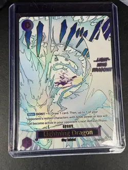 Lightning Dragon OP15-077 Manga Event Alternate Art - One Piece TCG - Image 1