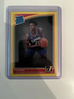 2018-19 Shai Gilgeous-Alexander Donruss Rated Rookie Yellow Flood - Image 1