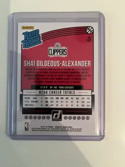2018-19 Shai Gilgeous-Alexander Donruss Rated Rookie Yellow Flood - Image 2