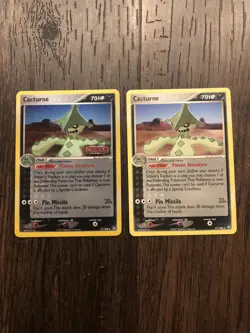 Cacturne (27/108) Lot - 1x Ex Power Keepers Holo & 1x Non-Holo - LP - Image 1