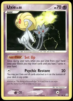 Pokemon Uxie Rare Legends Awakened 43/146 NM - Image 1