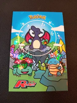 Bubble Shiny Charizard Cracked Ice Holo Team Rocket Card Database Peru Pokemon - Image 1