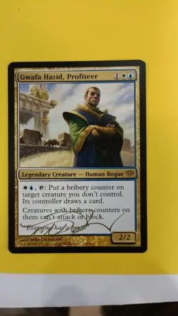 MTG - CON - Gwafa Hazid, Profiteer ​Signed card - Image 1