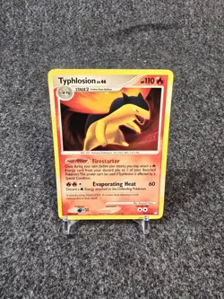 Pokemon TCG Typhlosion Card 16/123 Mysterious Treasures Holo Moderate Play - Image 1