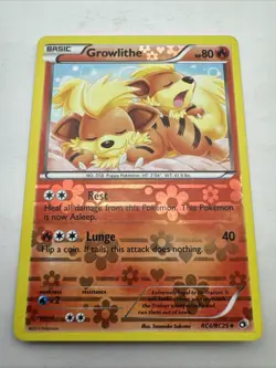 Pokemon Card Legendary Treasures Radiant Collection Growlithe RC4/RC32 - Image 1
