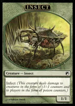 Insect Token Scars of Mirrodin MTG Magic the Gathering card - Image 1