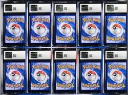 CGC 9 MINT 10x Card Lot Chinese Full Art Charizard Eevee Shiny Holo Pokemon B1 - Image 2