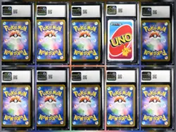 CGC 9 MINT 10x Card Lot Japanese Full Art Blastoise Leafeon Holo Pokemon TCG B - Image 2