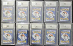 ERROR CGC 9 MINT 10x Card Lot Miscut Off Center No Duplicates Pokemon TCG 2023 - Image 2