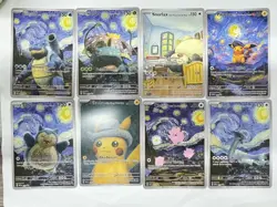 Pokemon Van Gogh Art Collection Set of 18 Cards + Plastic Sleeves Gift - Image 2