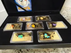 Pokemon Cards and 7pc. Collectible Gold-Plated Bars - Guaranteed Vintage Cards! - Image 4