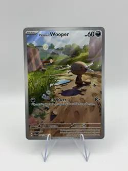 Paldean Wooper 102/094 Holo Illustration Rare Phantasmal Flames Pokemon Card - Image 1