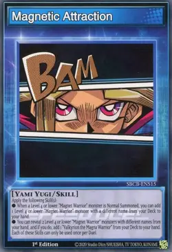 1x Skill Card: Magnetic Attraction | SBCB-ENS15 | Common | 1st Ed | NM | YuGiOh - Image 1