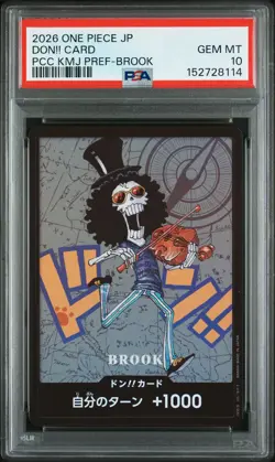 2026 ONE PIECE JAPANESE PREMIUM CARD BROOK DON!! CARD PSA 10 - Image 1