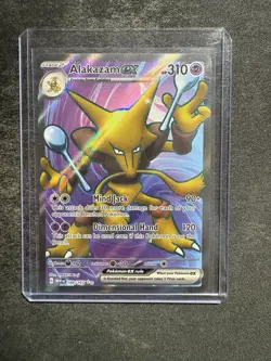 Pokemon TCG Alakazam EX 188/165 Ultra Rare Scarlet & Violet 151 Card - Image 1