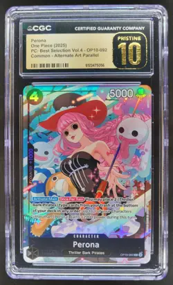 2025 ONE PIECE PERONA ALTERNATE ART OP10-092 CGC 10 PRISTINE RC7 - Image 1