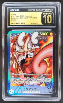 2025 ONE PIECE JP USOPP LEADER OP10-042 CGC 10 PRISTINE PT - Image 1