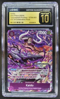 2024 ONE PIECE KAIDO PROMO CELEBRATION PACK ST04-003 CGC 10 PRISTINE RC7 - Image 1