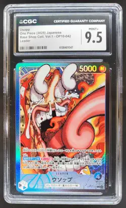 2025 ONE PIECE JP USOPP LEADER OP10-042 CGC 9.5 PT - Image 1