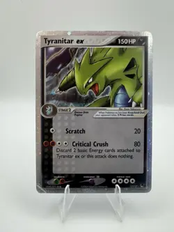 Pokemon TCG Tyranitar EX 17/17 Pop Series 1 Ultra Rare Holo Card #17/17 - Image 1