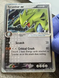 Pokemon TCG Tyranitar EX 17/17 Pop Series 1 Ultra Rare Holo Card #17/17 - Image 2