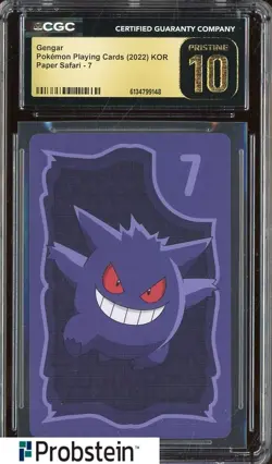 2022 Pokemon Playing Cards Korean Paper Safari Gengar CGC 10 PRISTINE - Image 1