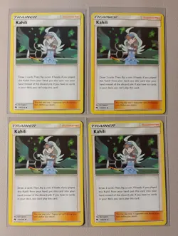 4x Kahili 179/214 Pokemon card SM Lost Thunder uncommon NM - Image 1