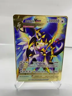 Arceus VMAX HP10000 Metal POKEMON collectible Game Card Gift！ - Image 1
