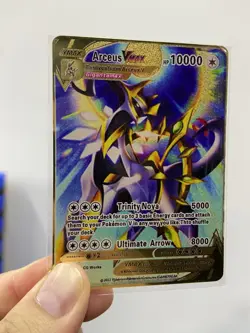 Arceus VMAX HP10000 Metal POKEMON collectible Game Card Gift！ - Image 5