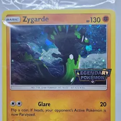 Pokemon ZYGARDE Card FORBIDDEN LIGHT 72/131 Legendary PROMO NEW SEALED - Image 2