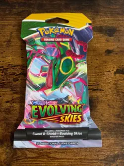 Pokemon Sword & Shield: Evolving Skies - Sleeved Booster Pack [TCG 10 Cards] NEW 820650808784 - Image 1