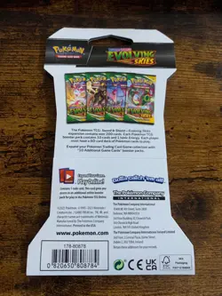 Pokemon Sword & Shield: Evolving Skies - Sleeved Booster Pack [TCG 10 Cards] NEW 820650808784 - Image 3