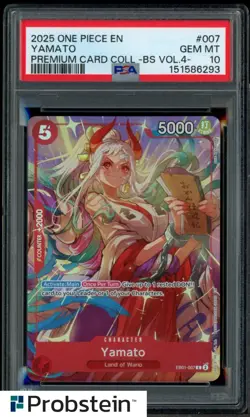 2025 One Piece EN Premium Card Collection Vol.4 Yamato PSA 10 GEM MINT - Image 1
