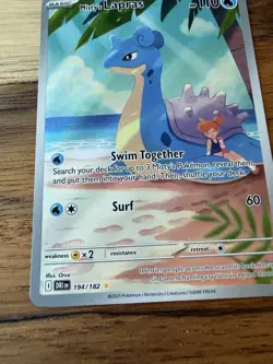 Misty’s Lapras 194/182 – Illustration Rare – Paradox Rift Pokemon Card Near Mint - Image 2