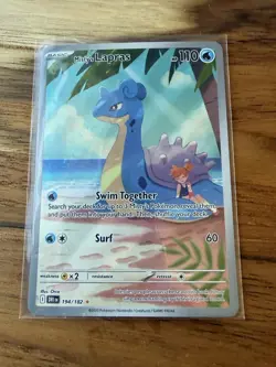 Misty’s Lapras 194/182 – Illustration Rare – Paradox Rift Pokemon Card Near Mint - Image 5