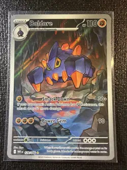 Boldore 128/086 Pokemon TCG White Flare English Card - Image 1
