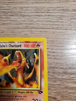 Pokemon Blaine's Charizard Gym Challenge Holo Card 2/132 NM-LP SWIRL - Image 4