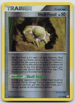 Pokemon Card Skull Fossil REVERSE HOLO Mysterious Treasures 117/123 - Image 1