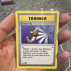 Pokemon Card 1st Edition Scoop Up 78/102 Base Set Shadowless Rare Trainer WOTC - Image 2