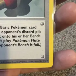 Pokemon Card: 1st Edition POKEMON FLUTE Base Common (MP) - Image 4
