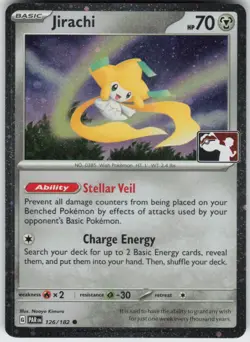 Jirachi 126/182 Common Prize Pack Series Cards Pokemon Holo Near Mint - Image 1