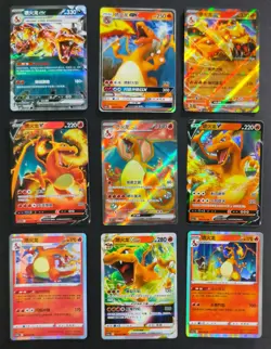 lot 9 All Charizard SR RR GX ex V R RRR Vstar Chinese Pokemon Cards Holo NE40 - Image 1