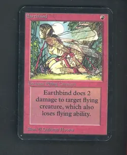 1993 MTG Magic The Gathering Alpha Earthbind - Image 1
