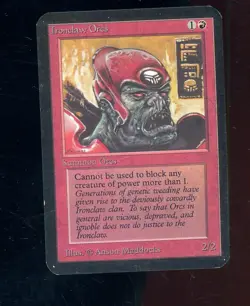 Auction #4 1993 MTG Magic The Gathering Alpha Ironclaw Orcs - Image 1